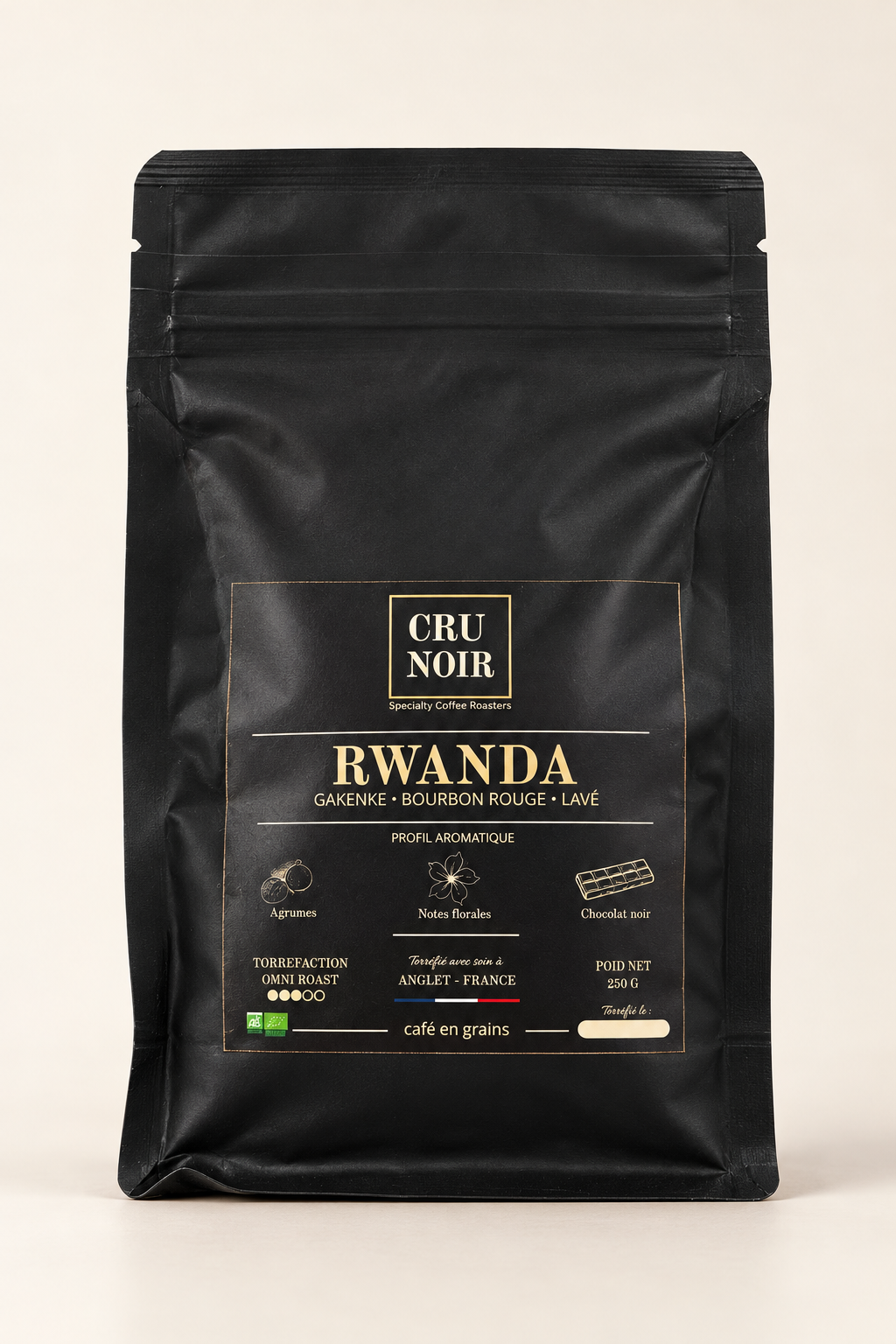 Café bio de spécialité du Rwanda Gakenke — 250 g